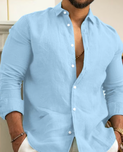 Liam - Camicia in Lino Ultimate per uno Stile Estivo Senza Sforzo
