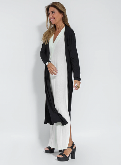 Eva - Abito lungo snellente con giacca coordinata