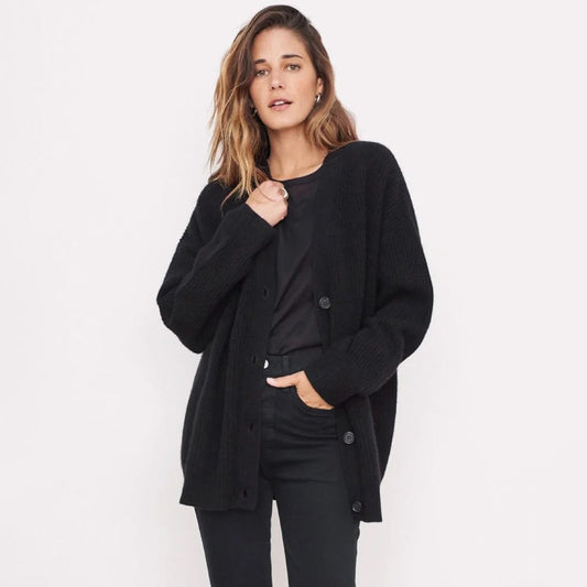 Leah - Cardigan oversize in cashmere da donna