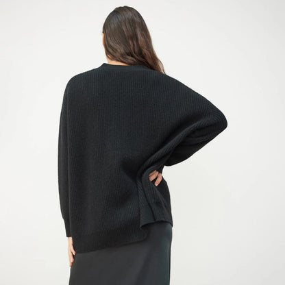 Leah - Cardigan oversize in cashmere da donna