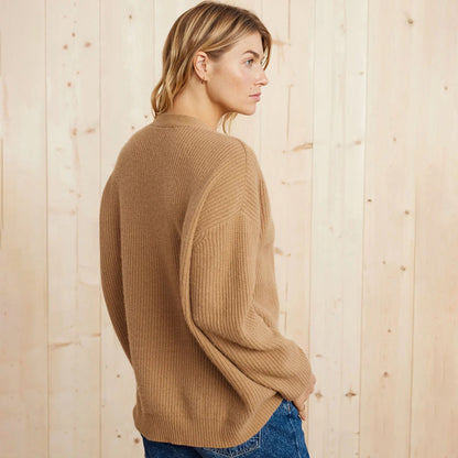 Leah - Cardigan oversize in cashmere da donna