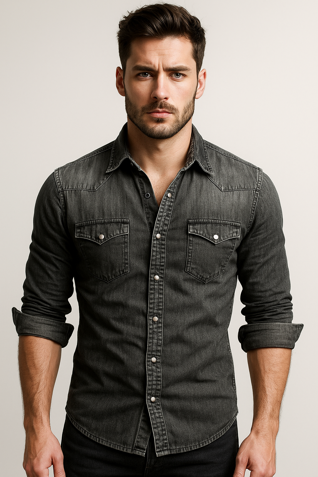 Maxime - Camicia di jeans comoda per uomini