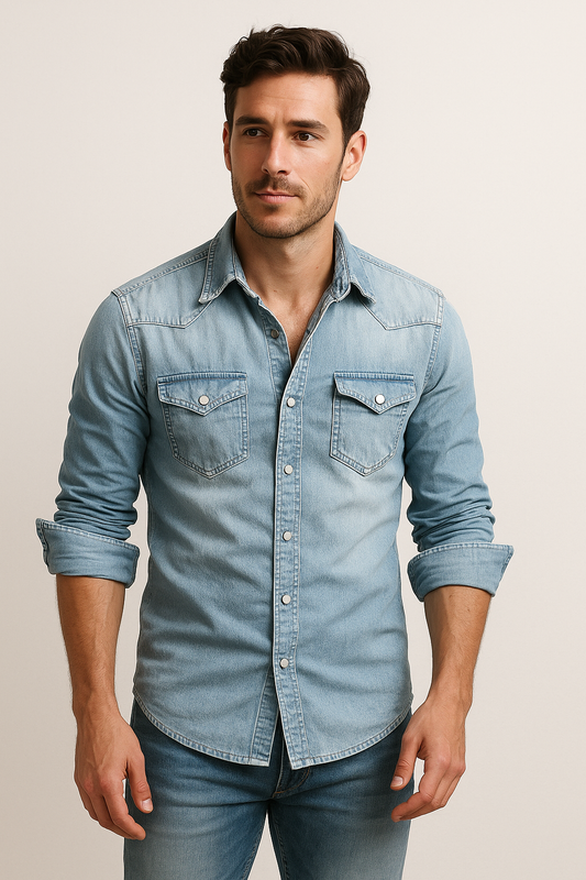 Maxime - Camicia di jeans comoda per uomini