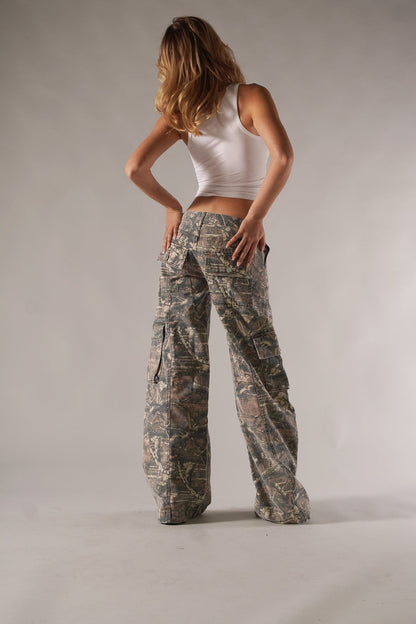 Odette – Pantaloni cargo unisex mimetici