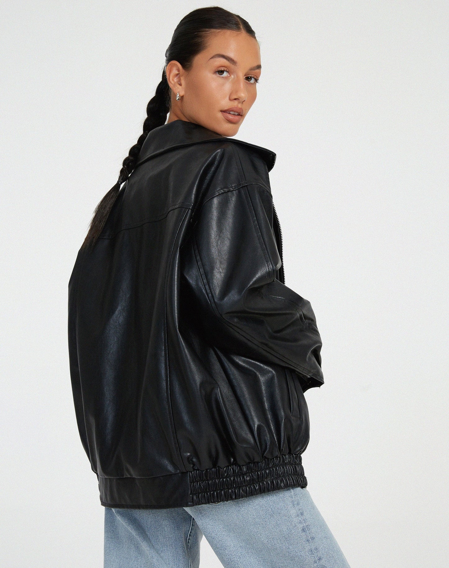 Anouk – Ampia Giacca in Pelle da Donna