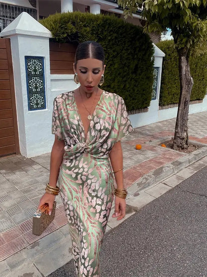 Cosima - Vestito da donna con scollo a V