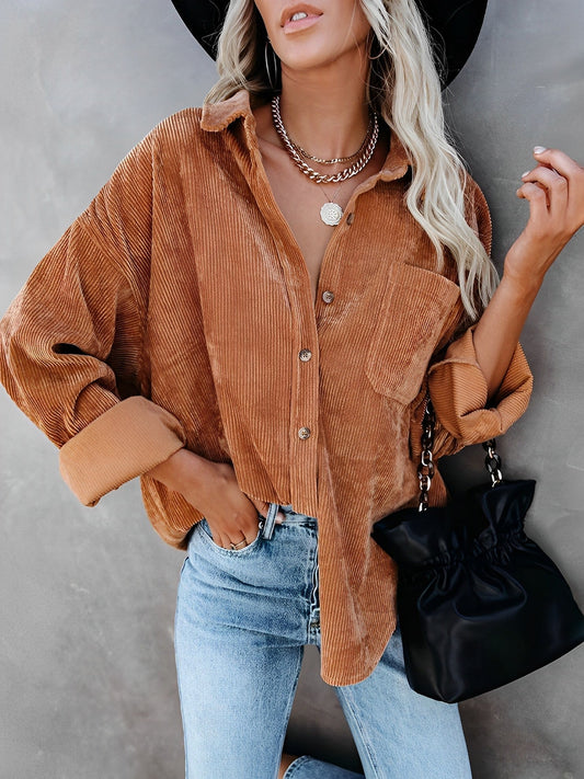 Filena - Giacca in Corduroy con Bottoni