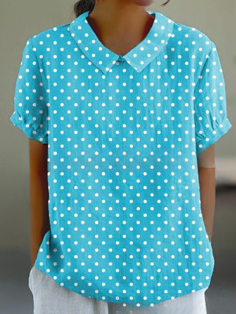 Shelby - Vintage Fiori Camicetta Donna Casual