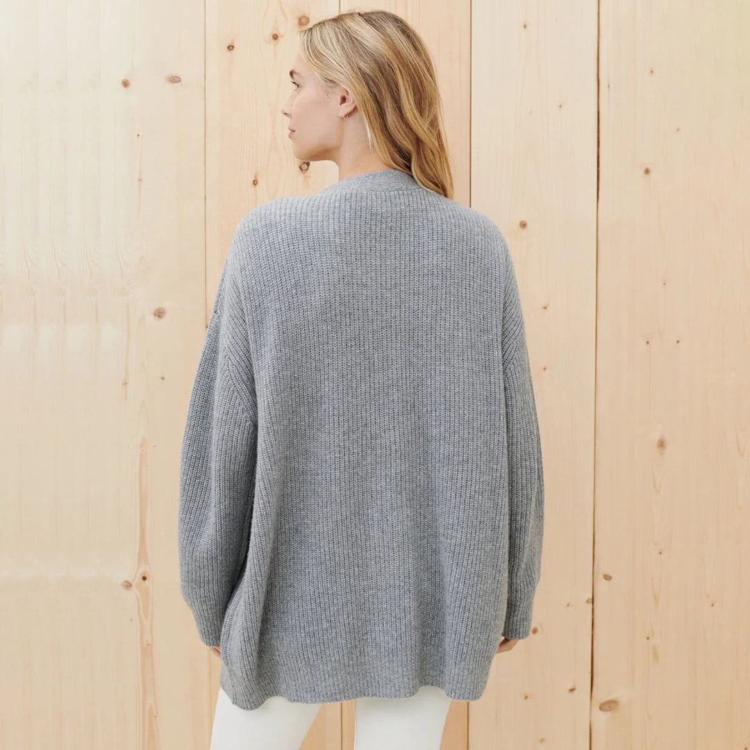 Leah - Cardigan oversize in cashmere da donna