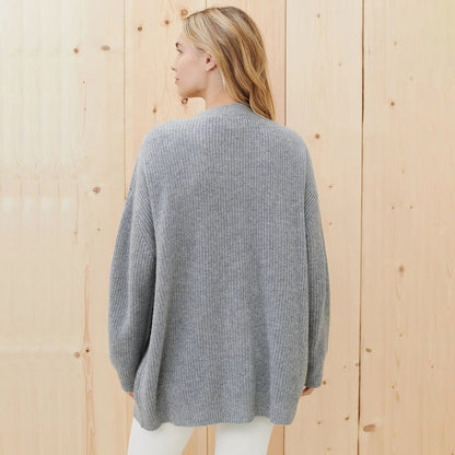 Leah - Cardigan oversize in cashmere da donna