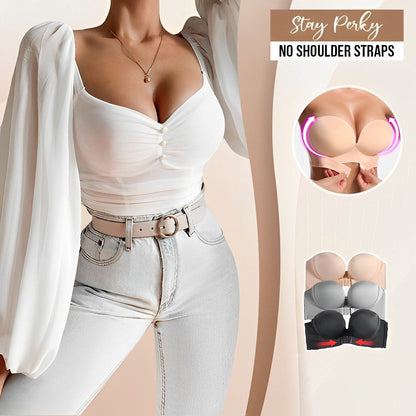 Luminara - Reggiseno push-up senza spalline da donna