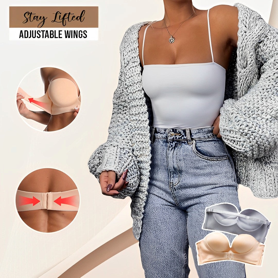 Luminara - Reggiseno push-up senza spalline da donna