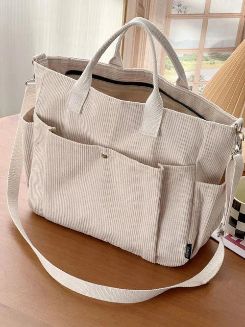Olivia - Borsa a Spalla con Coulisse Neutrale