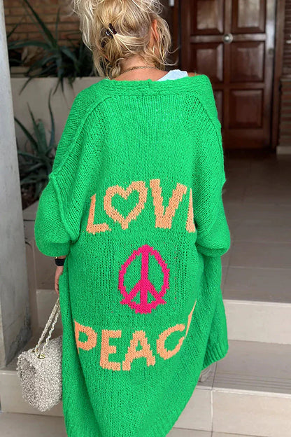 Lovie - Cardigan Lungo in Maglia Comfort Classico