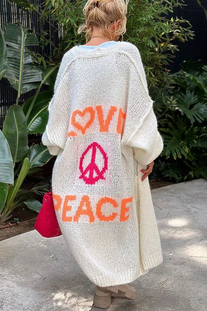 Lovie - Cardigan Lungo in Maglia Comfort Classico