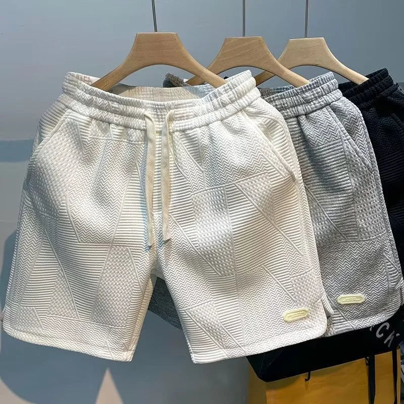 Carl – Shorts uomo motivo spina di pesce