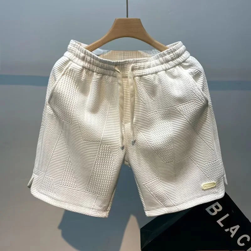Carl – Shorts uomo motivo spina di pesce