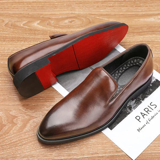 Larwin - Slippers di Lusso con Suola Rossa per Uomo