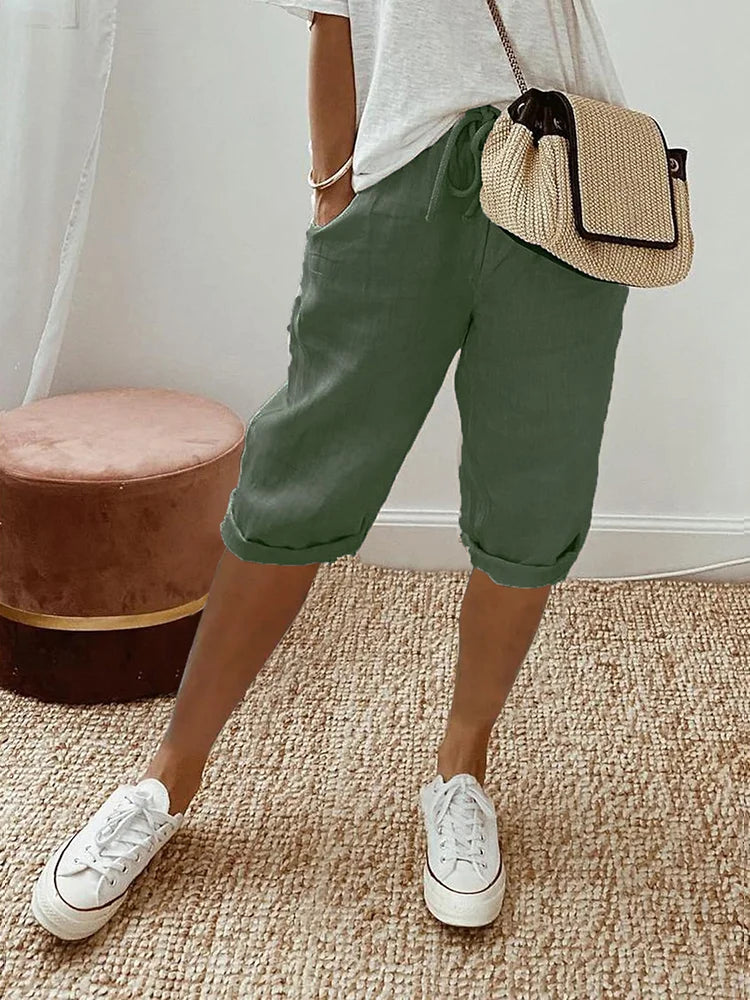 Elise - Moda Donna Pantaloncini Corda Estate
