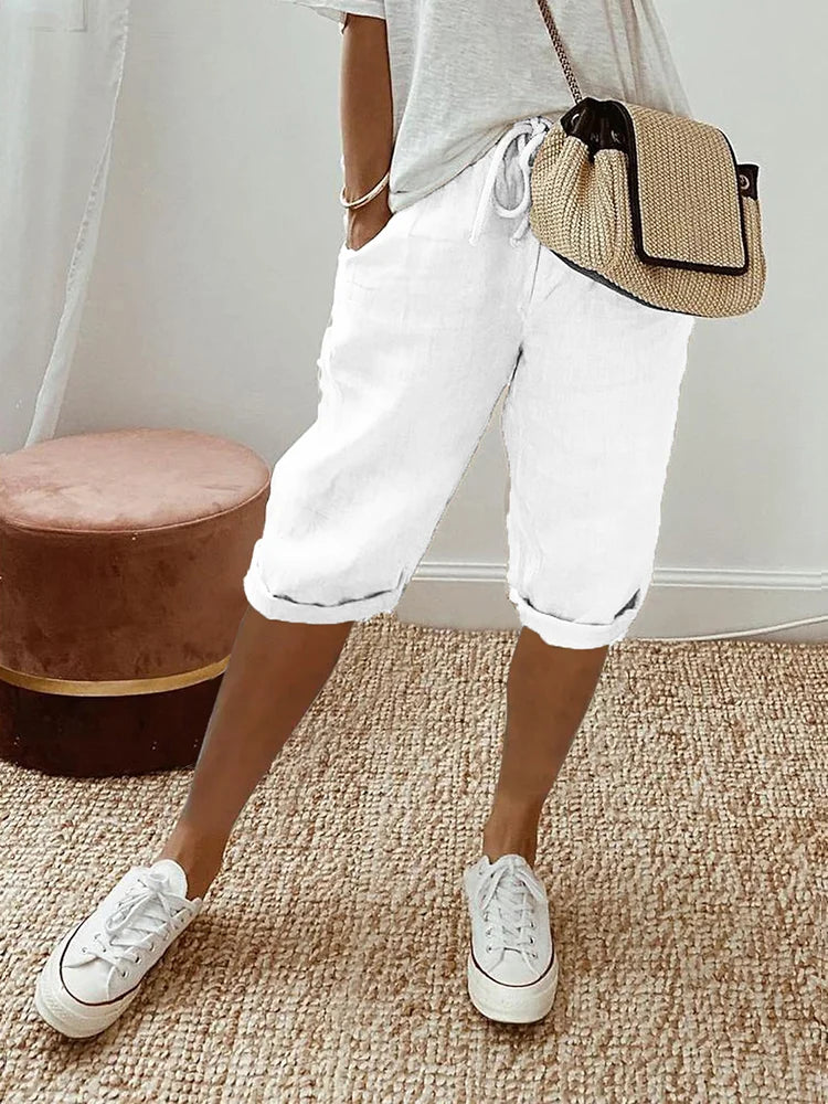Elise - Moda Donna Pantaloncini Corda Estate