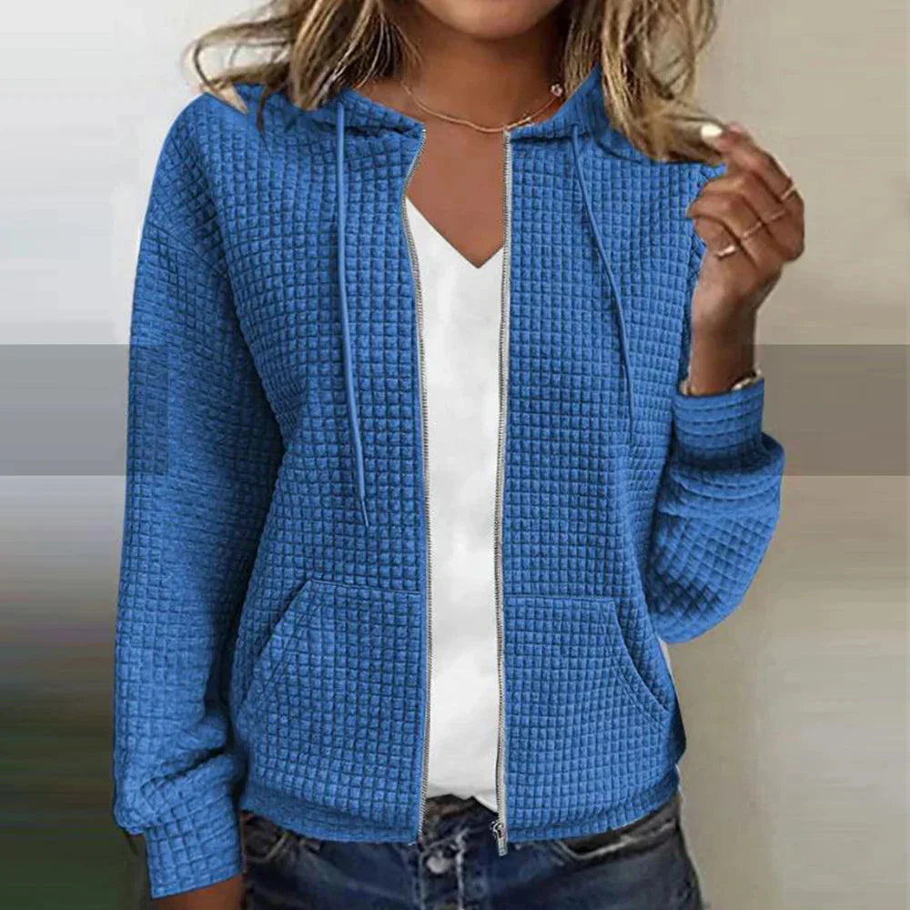 Kristel – Cardigan in maglia a waffle