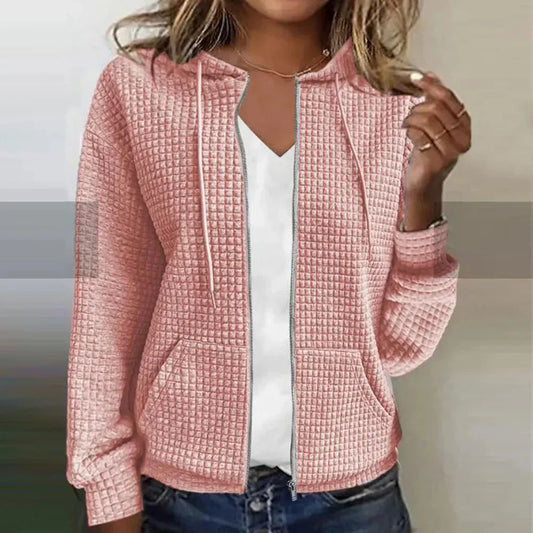 Kristel – Cardigan in maglia a waffle