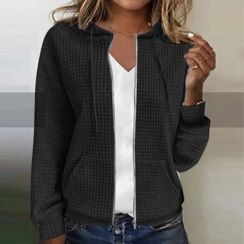 Kristel – Cardigan in maglia a waffle