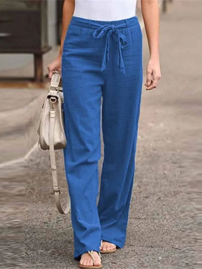 Lauren - Pantaloni in Lino dal Comfort Senza Sforzo