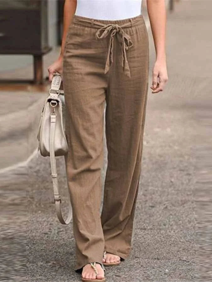 Lauren - Pantaloni in Lino dal Comfort Senza Sforzo