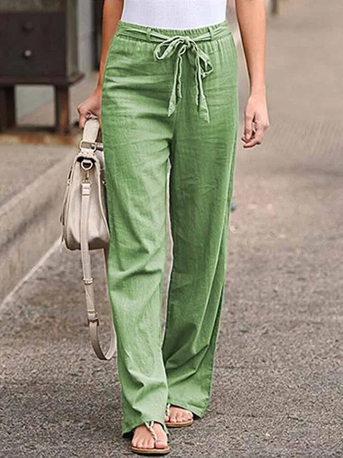 Lauren - Pantaloni in Lino dal Comfort Senza Sforzo