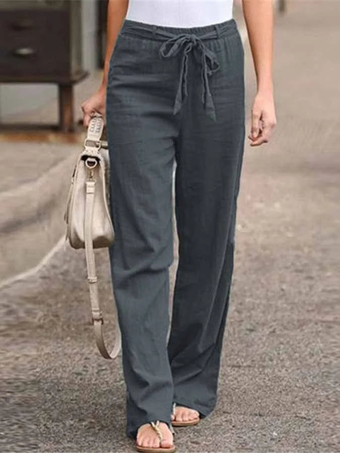Lauren - Pantaloni in Lino dal Comfort Senza Sforzo