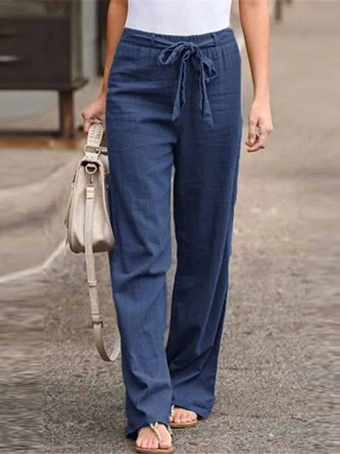 Lauren - Pantaloni in Lino dal Comfort Senza Sforzo