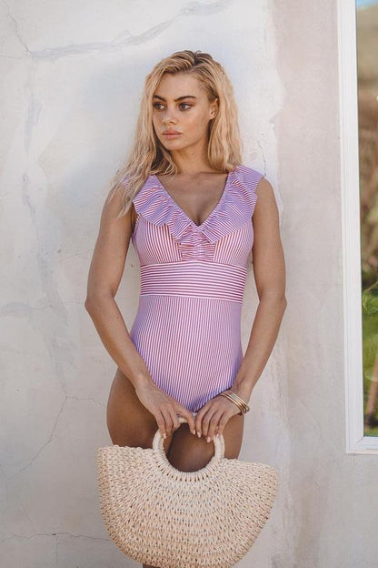 Lucia - Sexy Costume da Bagno a Righe