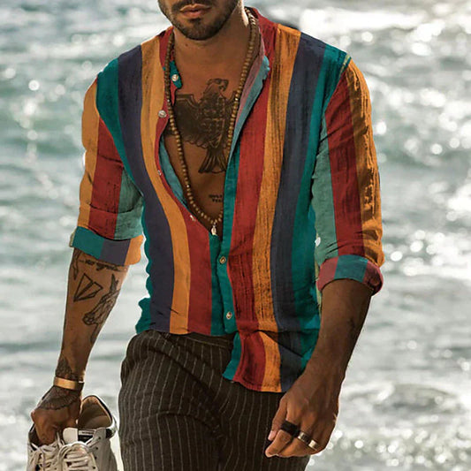 Laurence - Camicia Casual a Strisce Breeze