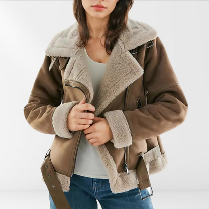 Madeleine – Sherpa Bomberjacke per donne