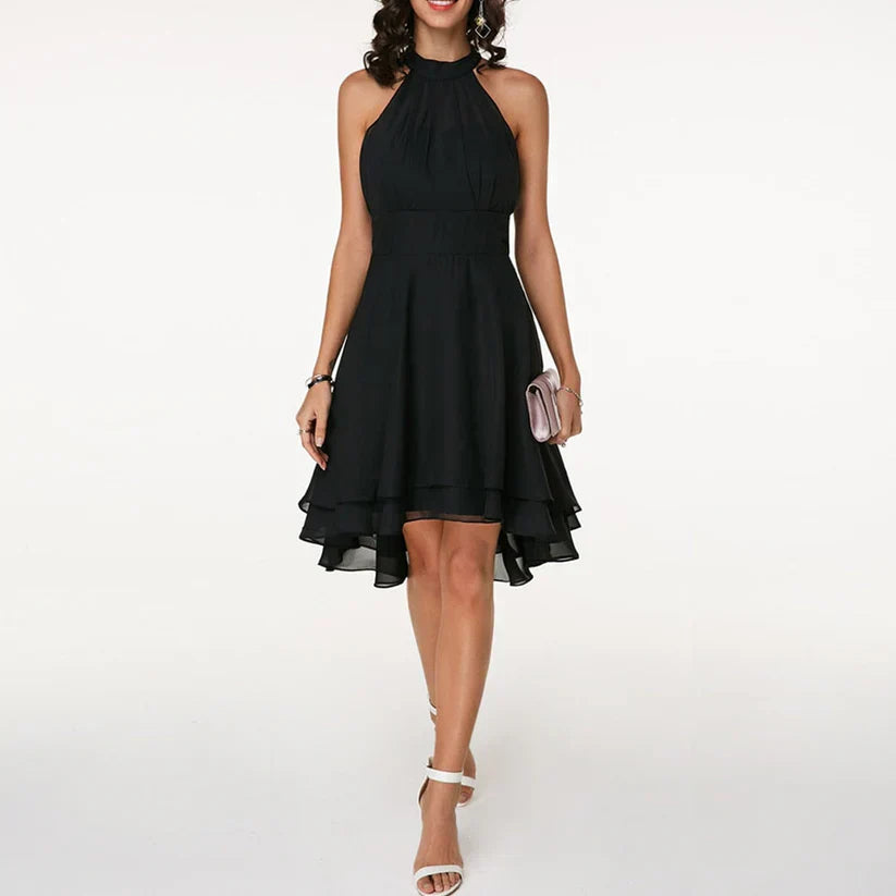 Lucy – Abito Elegante e Fluttuante con Delicate Rouches