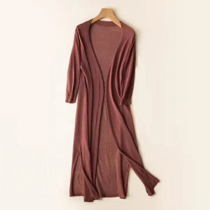 Meiko - Cardigan lungo di lusso e morbido