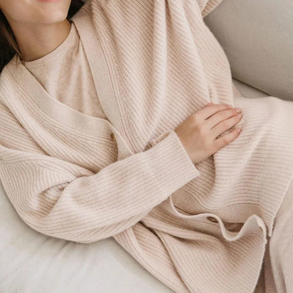 Leah - Cardigan oversize in cashmere da donna