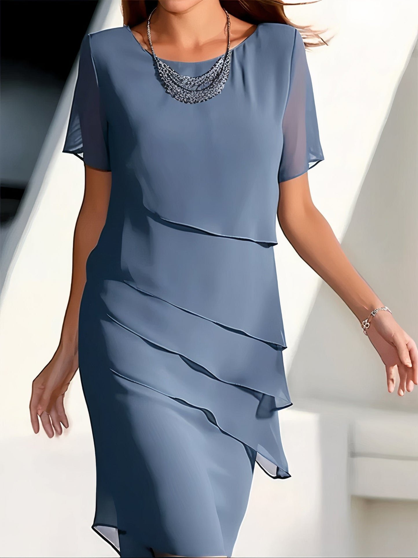 Liora – Il Vestito Lungo in Georgette Senza Tempo