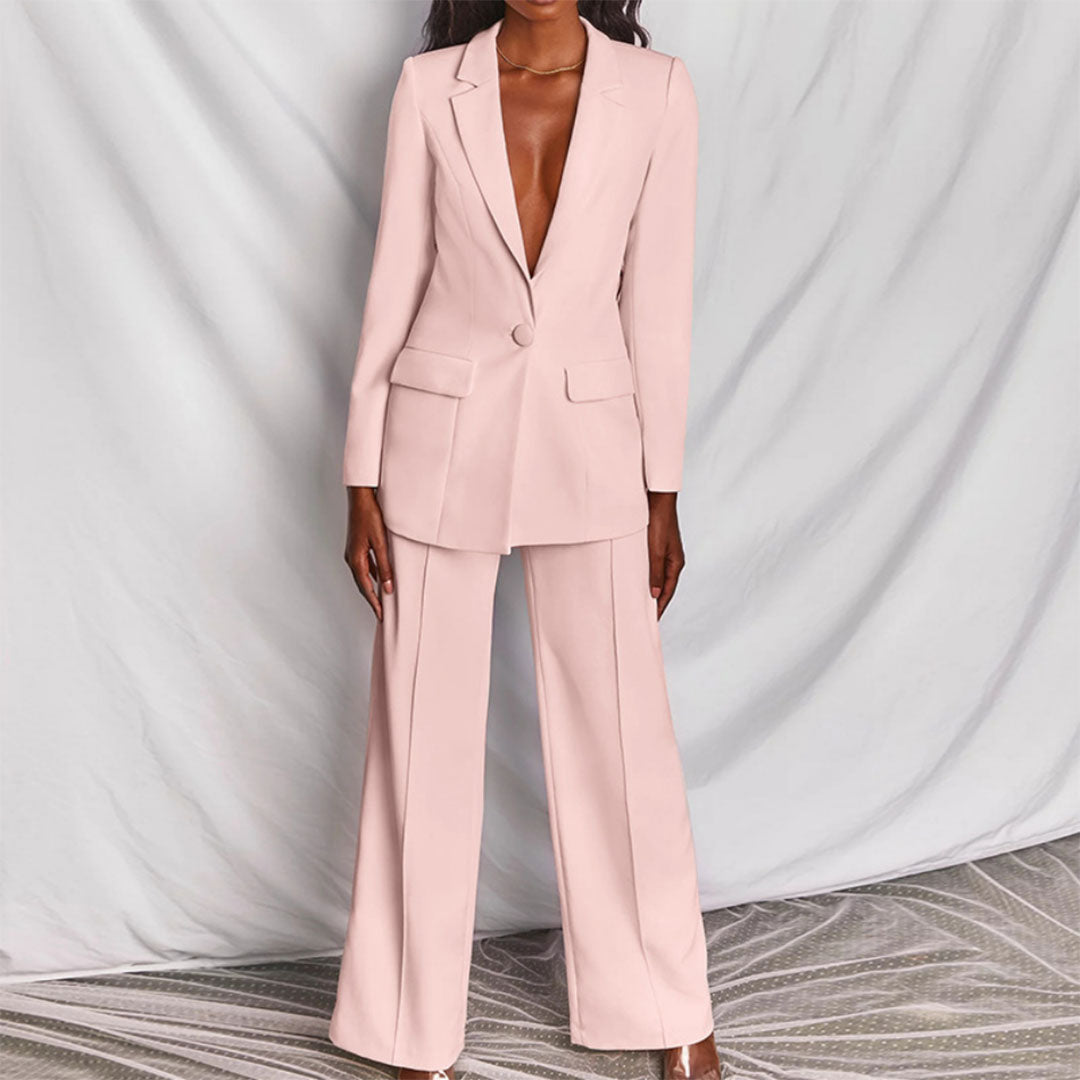Celeste – Elegante Blazer e Set di Pantaloni