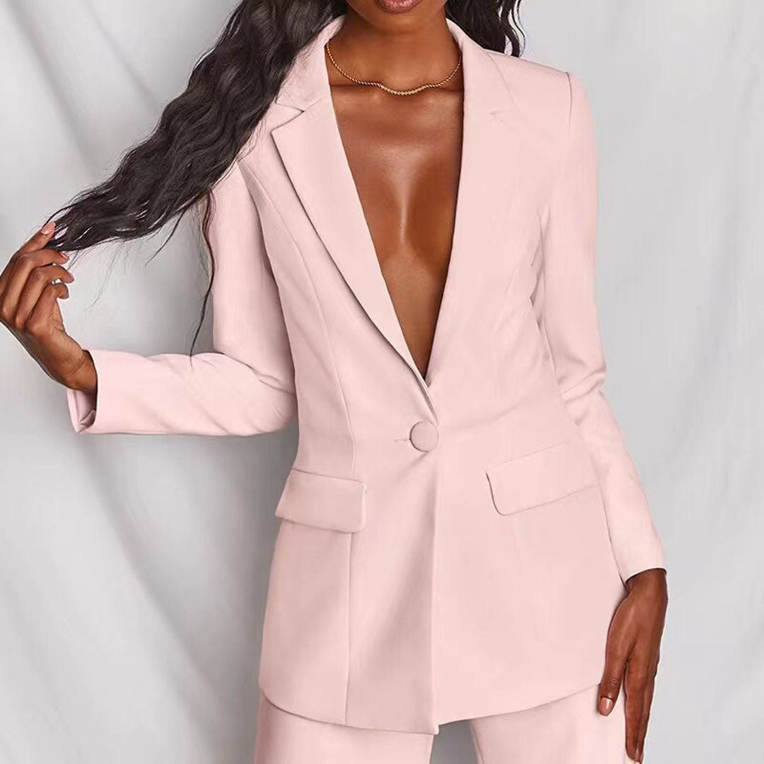 Celeste – Elegante Blazer e Set di Pantaloni