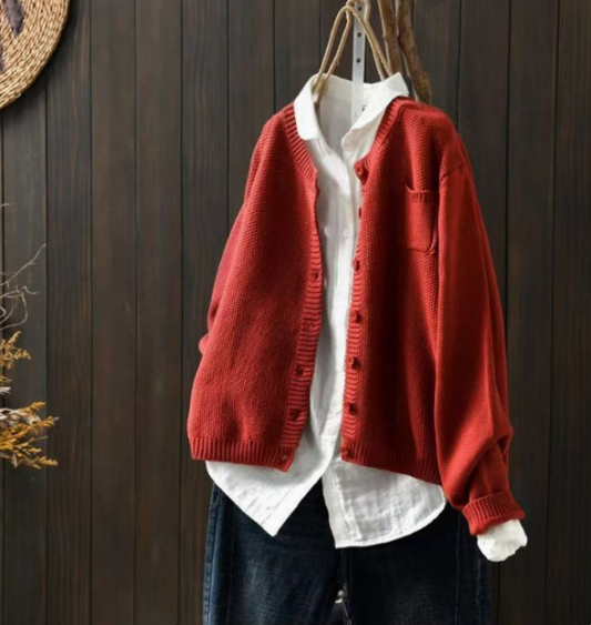 Isabelle - Maglione Button-Up Raffinato