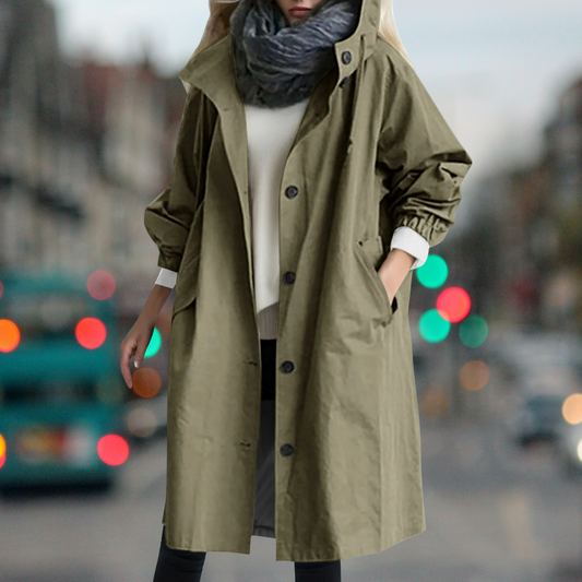 Bethany - Trench coat impermeabile e caldo