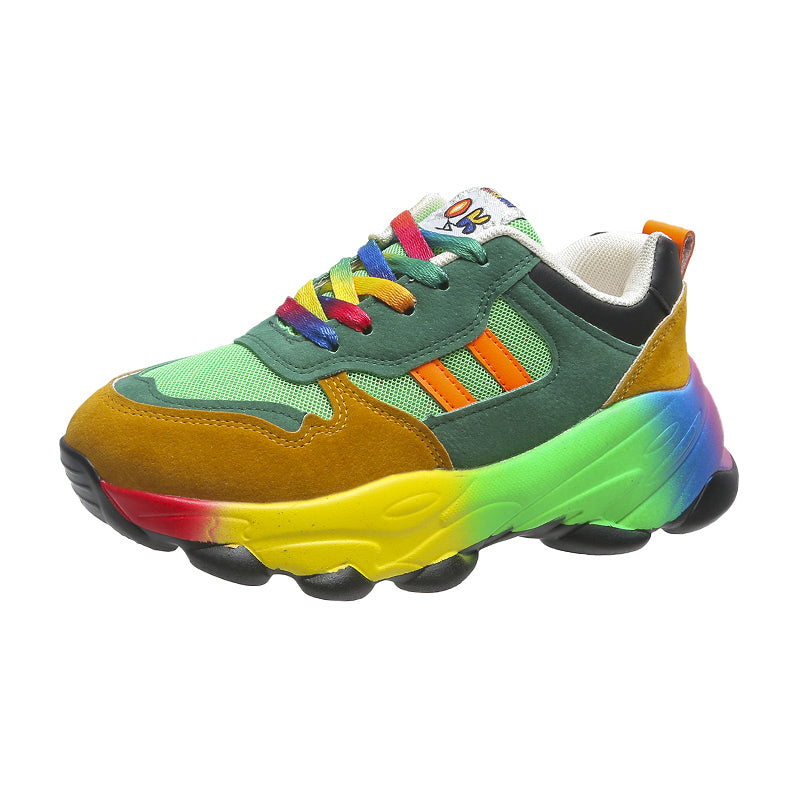 Jolie - Scarpe da ginnastica colorate con suola alta per donne