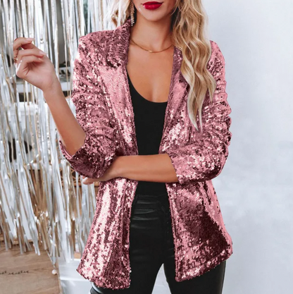 Cora – Elegante Blazer con Paillettes