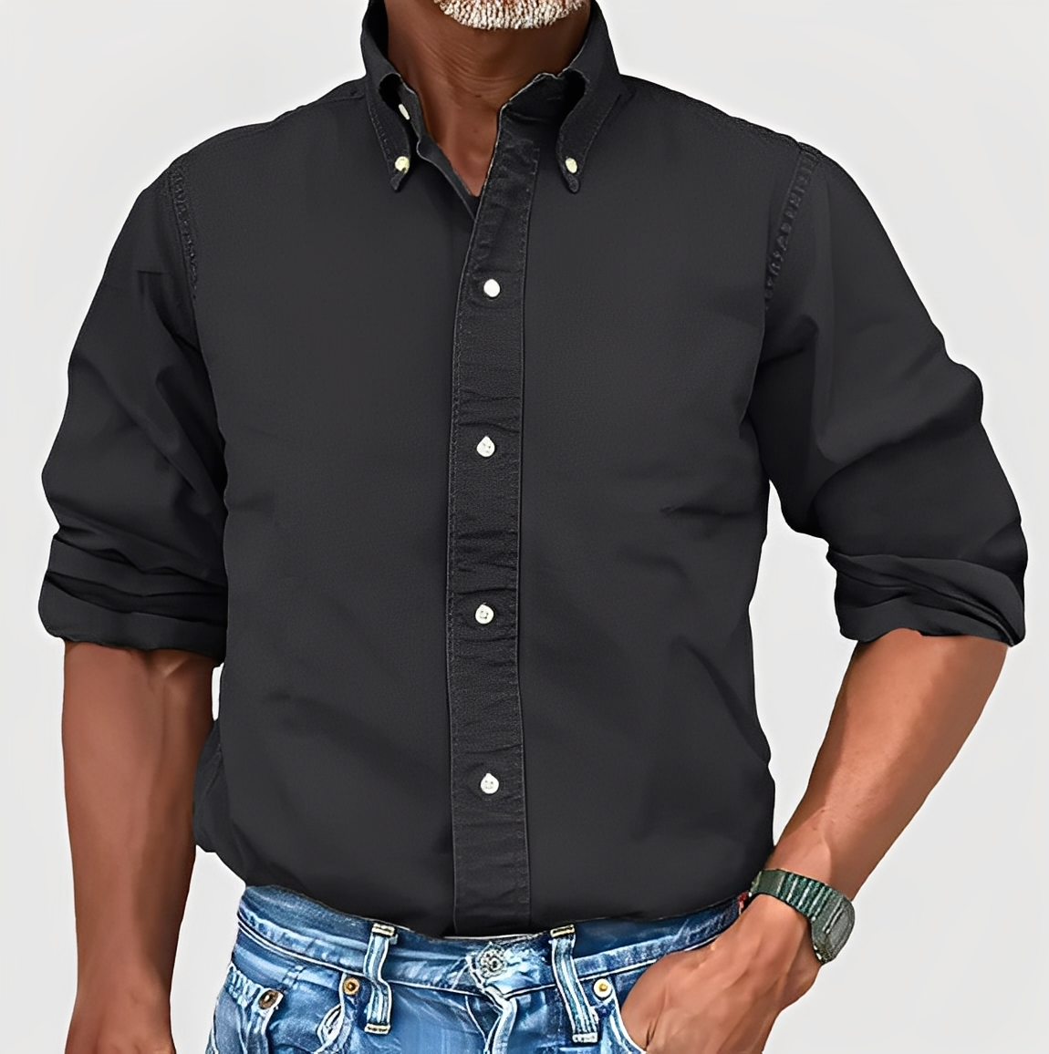 Martin - Camicia classica da uomo a maniche lunghe