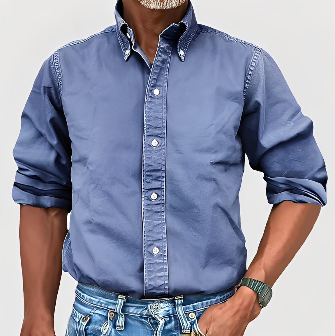 Martin - Camicia classica da uomo a maniche lunghe