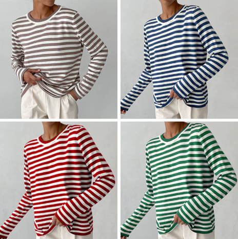 Shanna - Camicia a Strisce Elegante e Classica