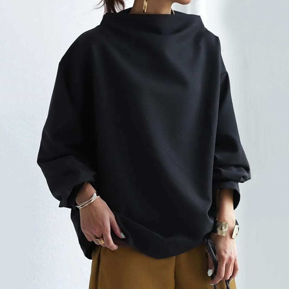 Alyana - Turtleneck a Maglia Larga dal Comfort Sofisticato