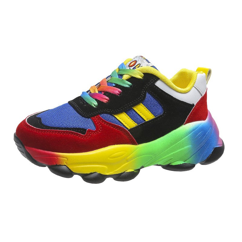 Jolie - Scarpe da ginnastica colorate con suola alta per donne